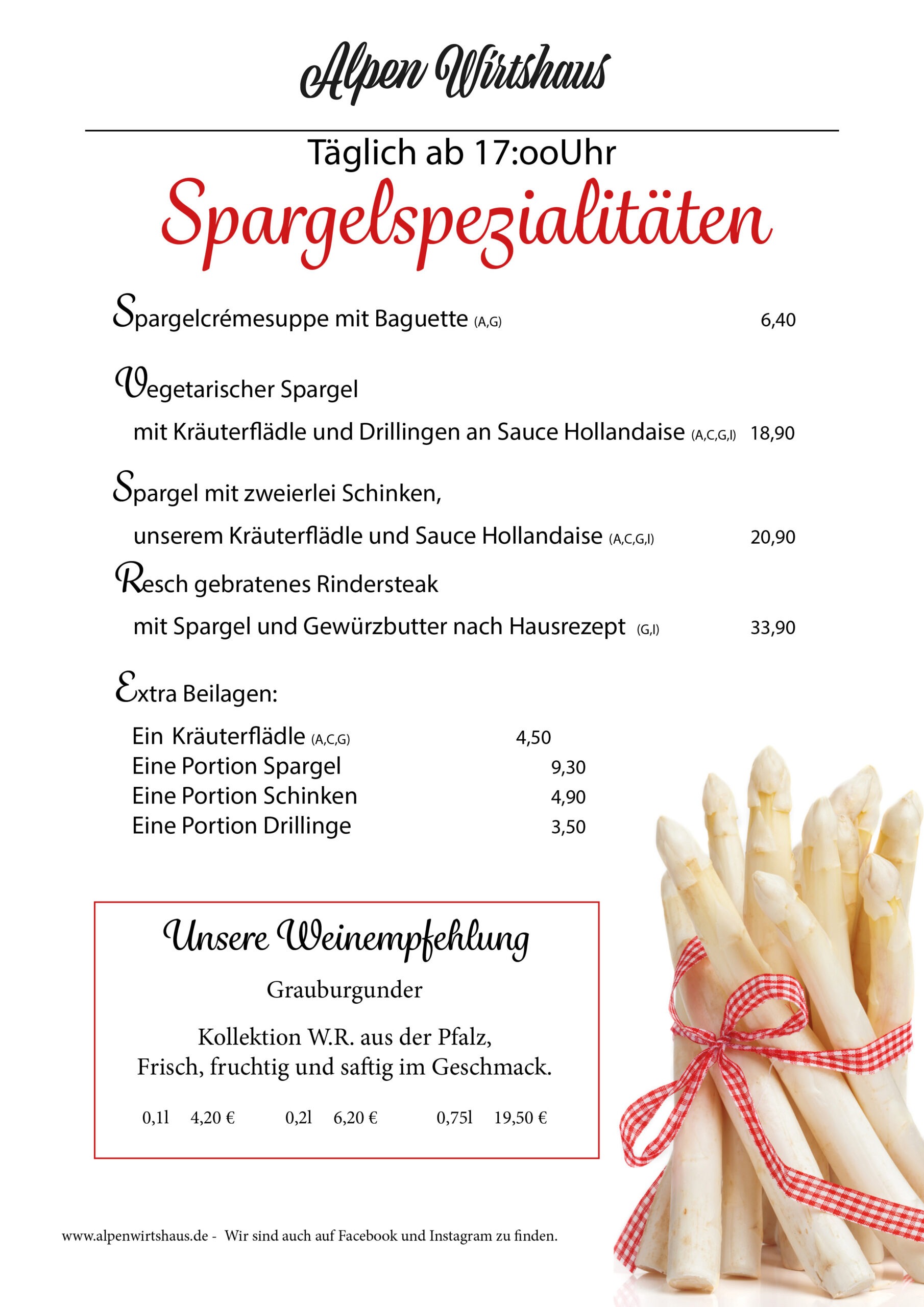 Spargel2025 Merchandise Alpen Wirtshaus